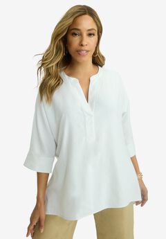 Plus Size Linen Tops