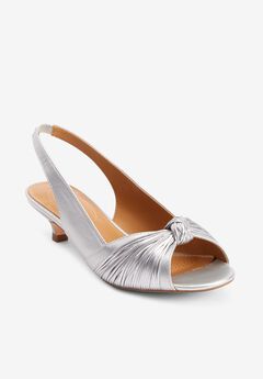 Silver Heeled Sandals