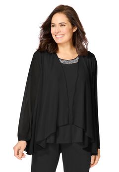 2-piece Sheer Jacket Set