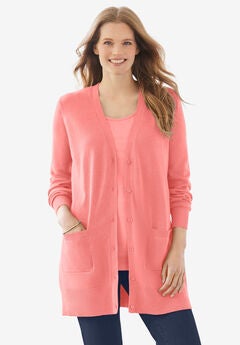 Perfect Longer-Length Cotton Cardigan