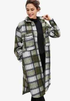 Plus Size Shirt Jackets